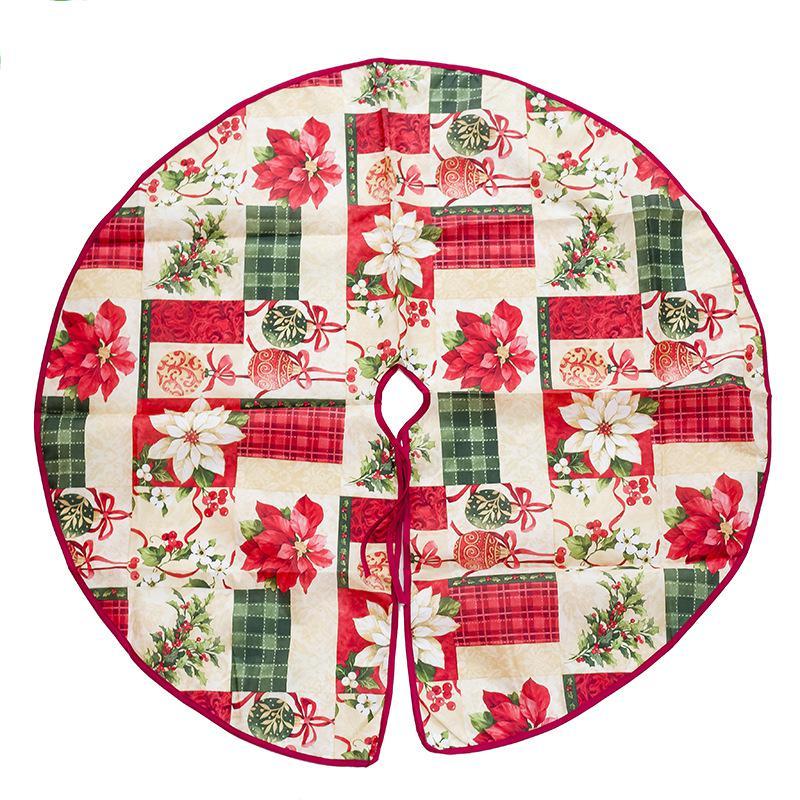 Christmas tree skirt scene matching