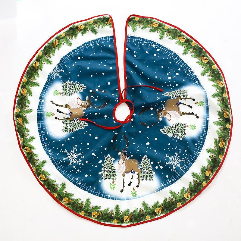 Christmas tree skirt scene matching