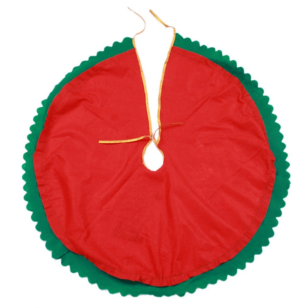 Christmas tree skirt scene matching
