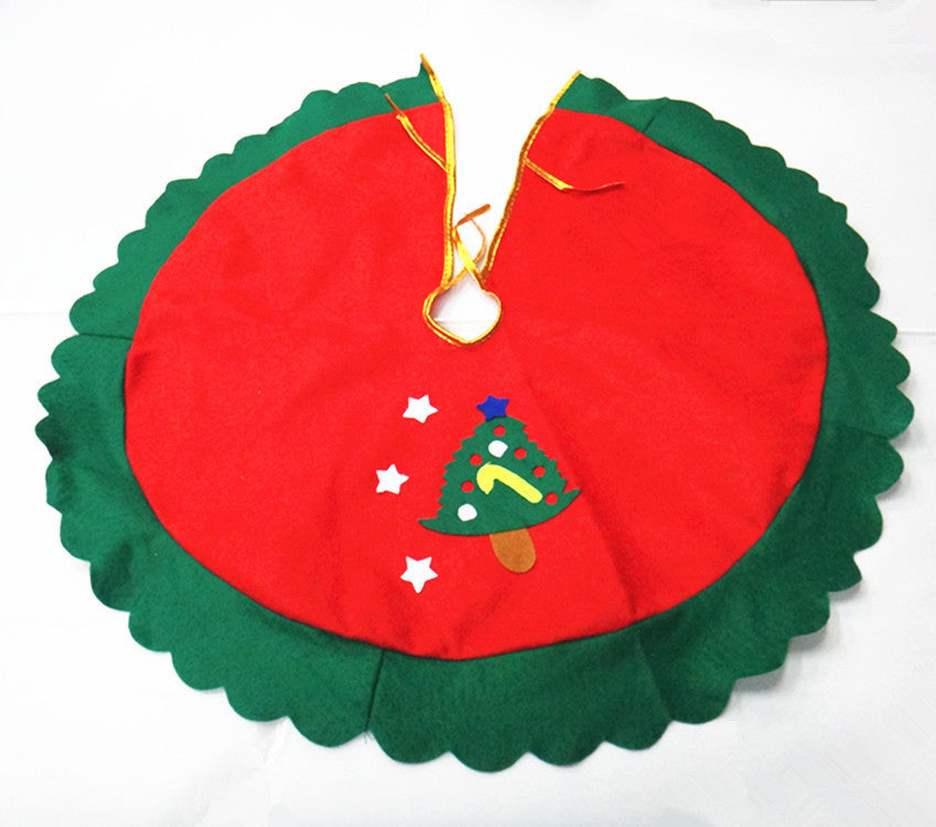 Christmas tree skirt scene matching