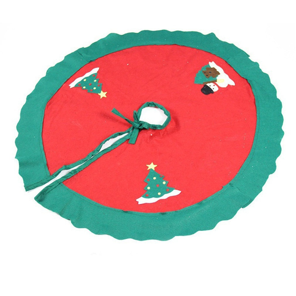 Christmas tree skirt scene matching