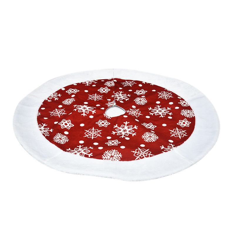 Christmas tree skirt scene matching