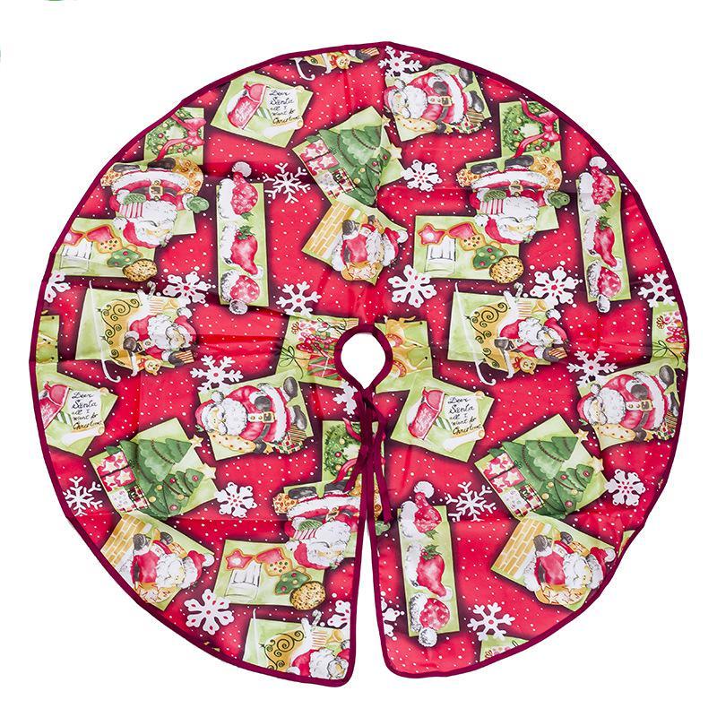 Christmas tree skirt scene matching