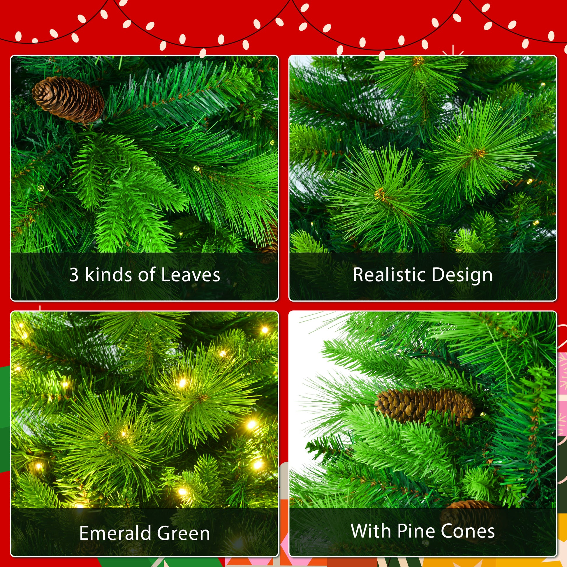 6 Feet Long Grass Green Christmas Tree