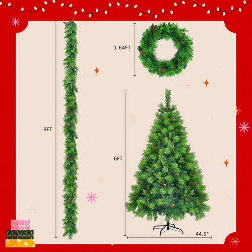 6 Feet Long Grass Green Christmas Tree