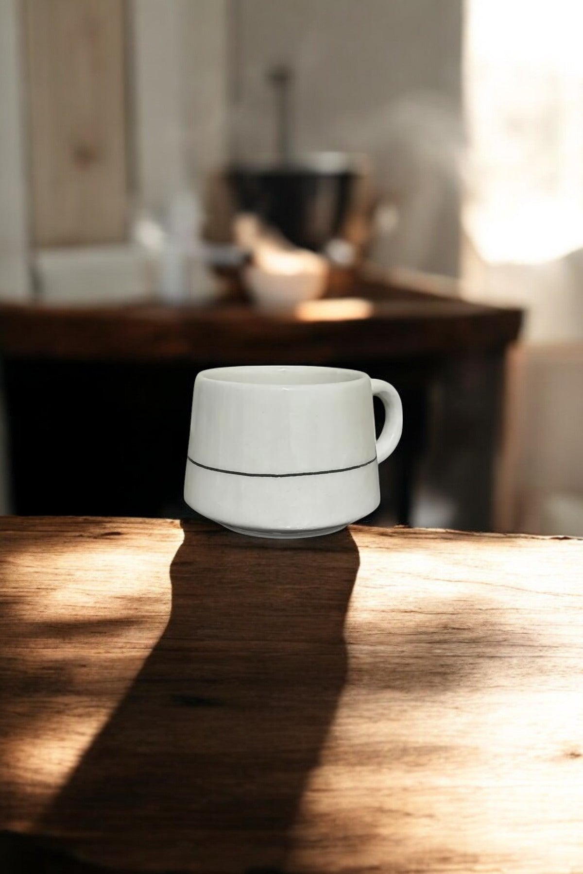 Handmade Ceramic Heart Mug For Valentines Day Gift