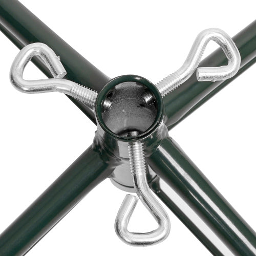 3 Pcs Flocked Artificial Christmas Tree Set With Lights, 4ft 5ft 6ft Christmas Snow Tree Set