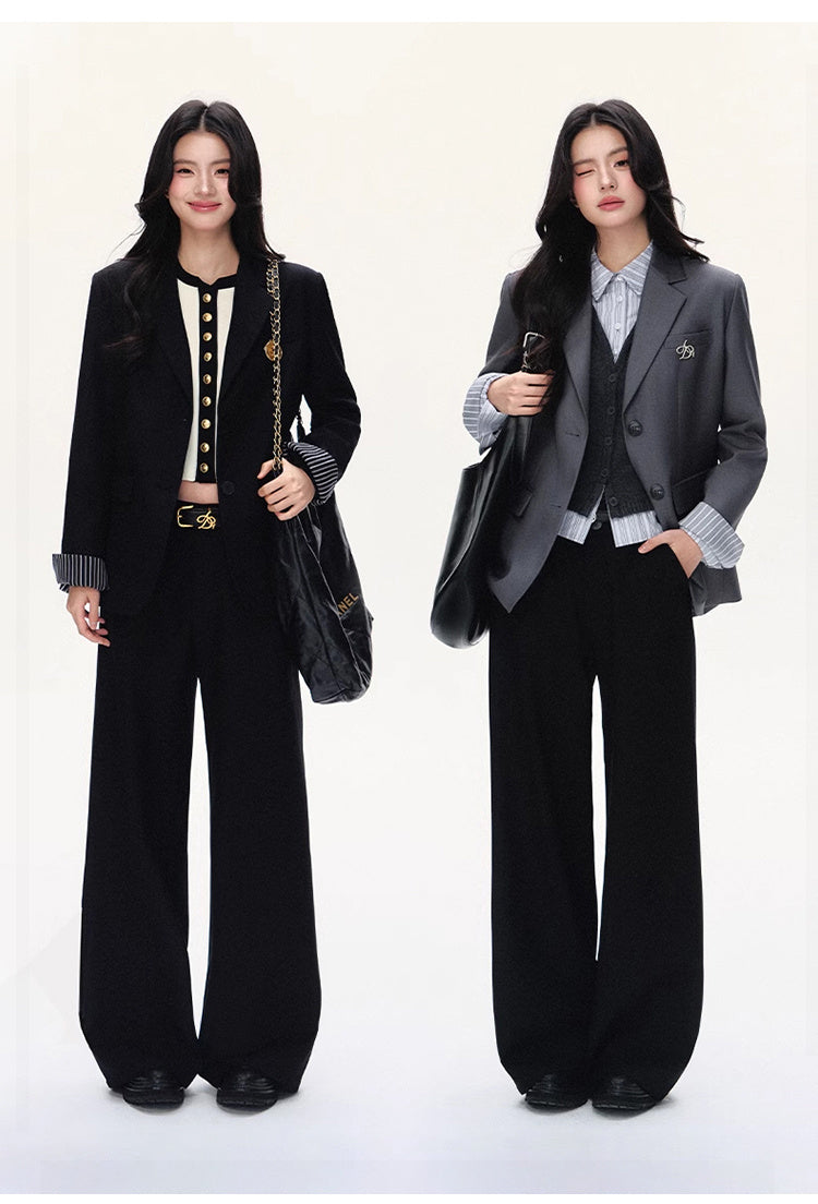 Wide Waist Suit Pants Simple Commute